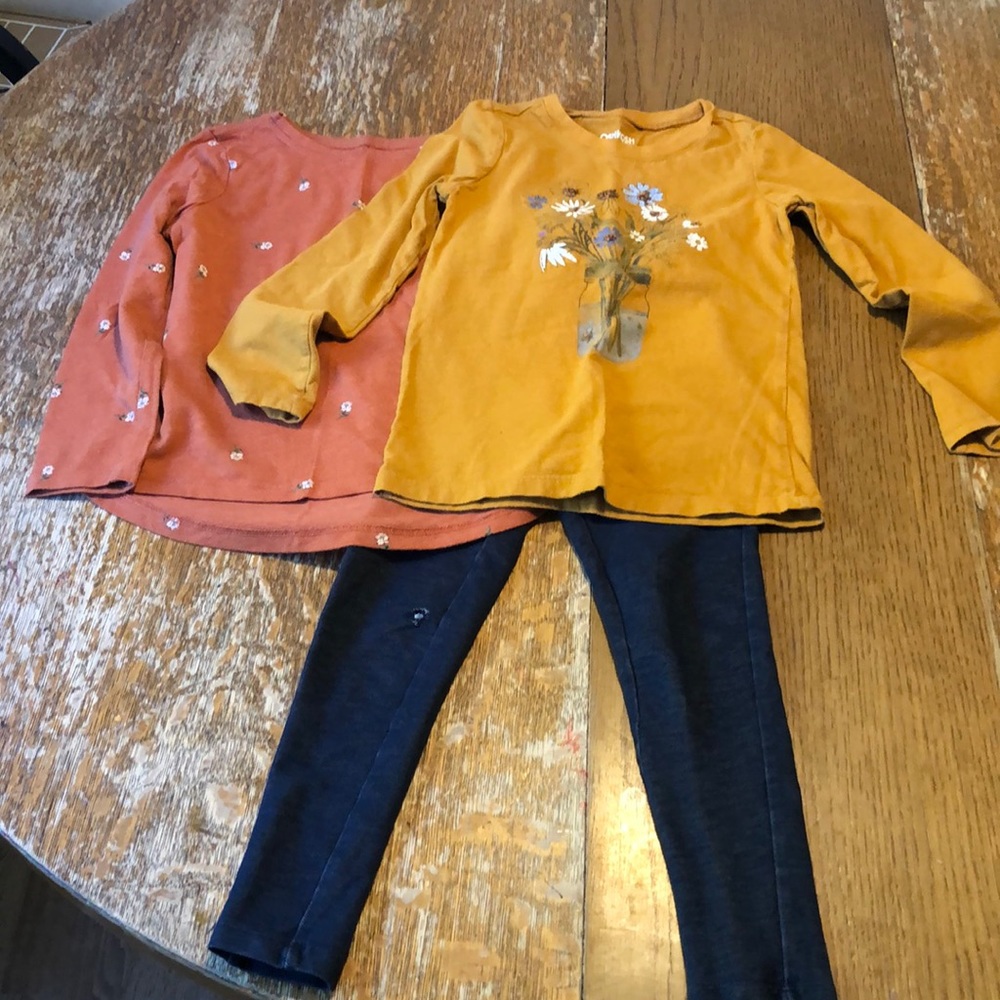 Girls fall pant and shirt bundle